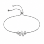 Load image into Gallery viewer, Lumi Bar Silver Bracelet