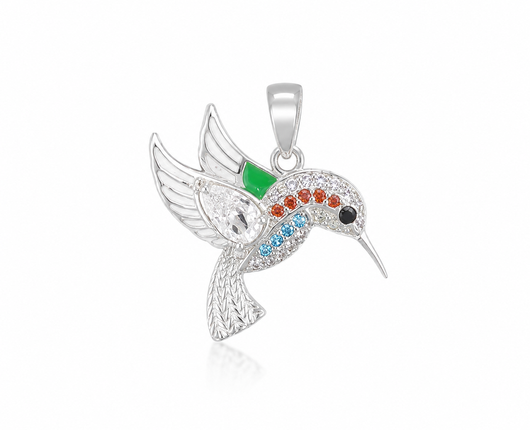 Rainbow Hummingbird Pendant