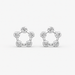 Load image into Gallery viewer, Crystal Orbit Stud Earrings