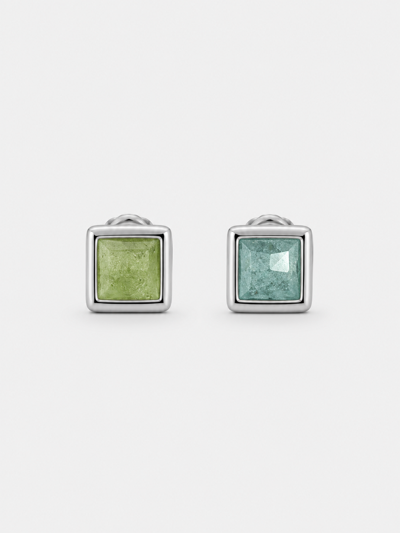 Aqua & Sage Studs