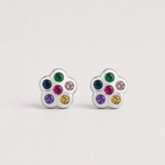 Load image into Gallery viewer, Rainbow Bloom Stud Earrings