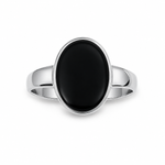 Load image into Gallery viewer, Classic Black Onyx Silver Ring