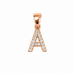 Load image into Gallery viewer, Personalized Initial "A" Sterling Silver Pendant