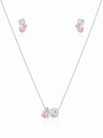 Load image into Gallery viewer, Blush Duo Sterling Silver Necklace