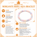 Load image into Gallery viewer, Morganite Beryl Aquamarine Bracelet
