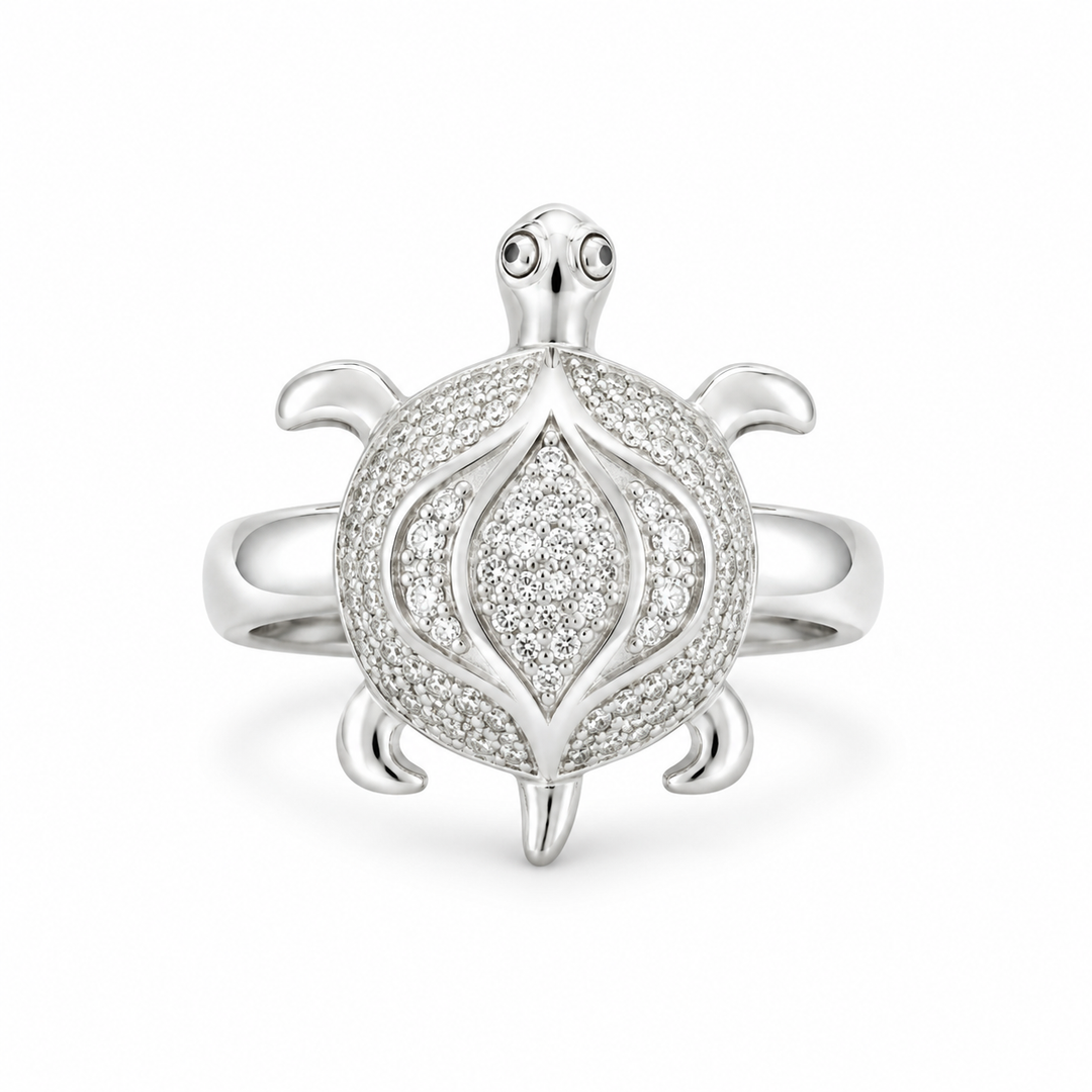 Turtle Silver Ring