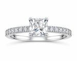 Load image into Gallery viewer, Radiant-Cut Solitaire Ring