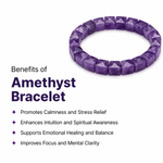 Load image into Gallery viewer, Amethyst Pyramid Cut Bracelet