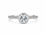 Load image into Gallery viewer, Classic Bezel Solitaire Ring