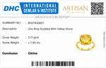 Load image into Gallery viewer, Carved Cushion Citrine Statement Ring