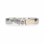 Load image into Gallery viewer, Minimal Stone Bar Silver Ring