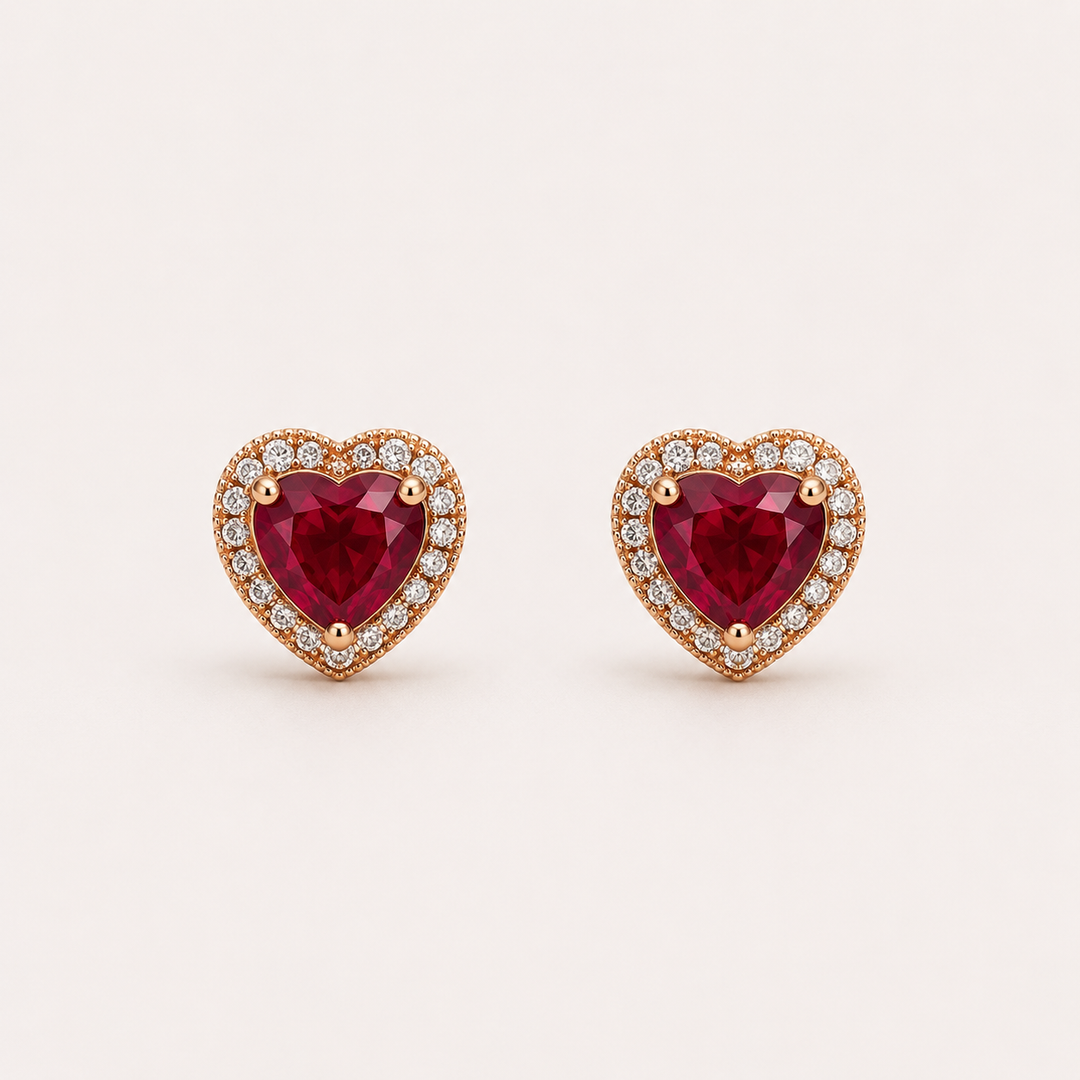 Crimson Love Earrings