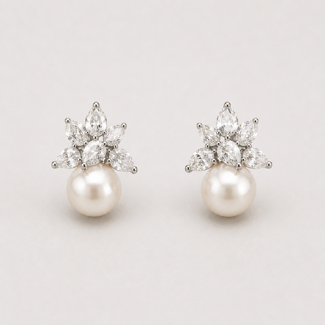 Pearl Blossom Studs