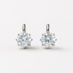 Load image into Gallery viewer, Classic Solitaire Drop Earrings