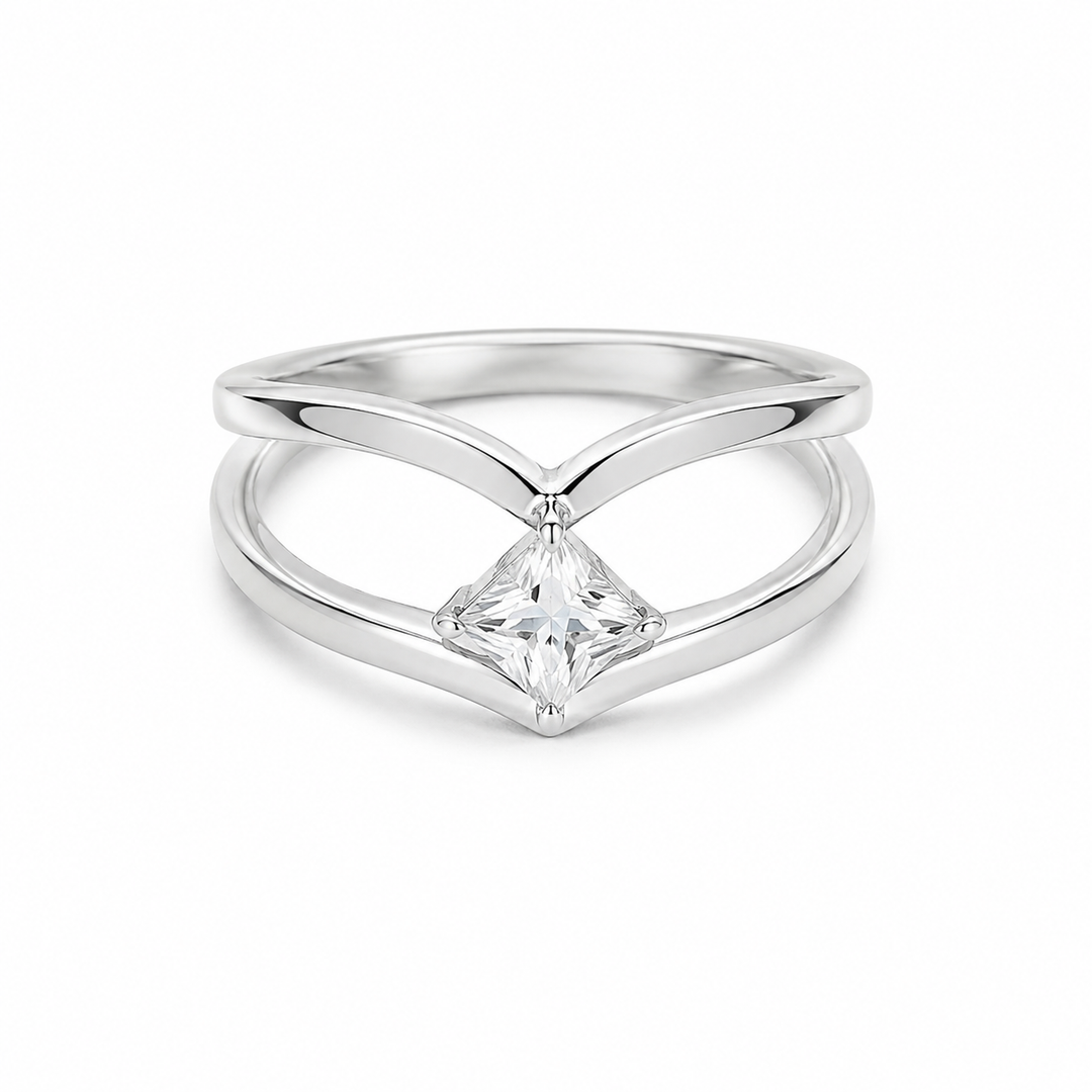 Princess Twist Silver Ring