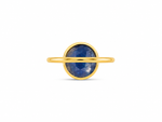 Load image into Gallery viewer, Blue Sapphire Oval Bezel Ring