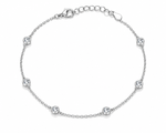 Load image into Gallery viewer, Classic Solitaire Sterling Silver Bracelet