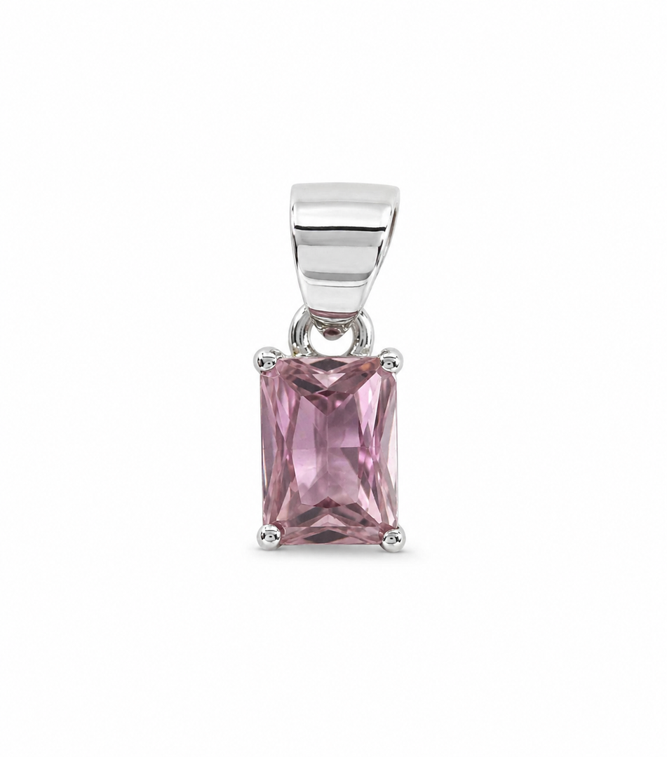 Blush Solitaire Pendant