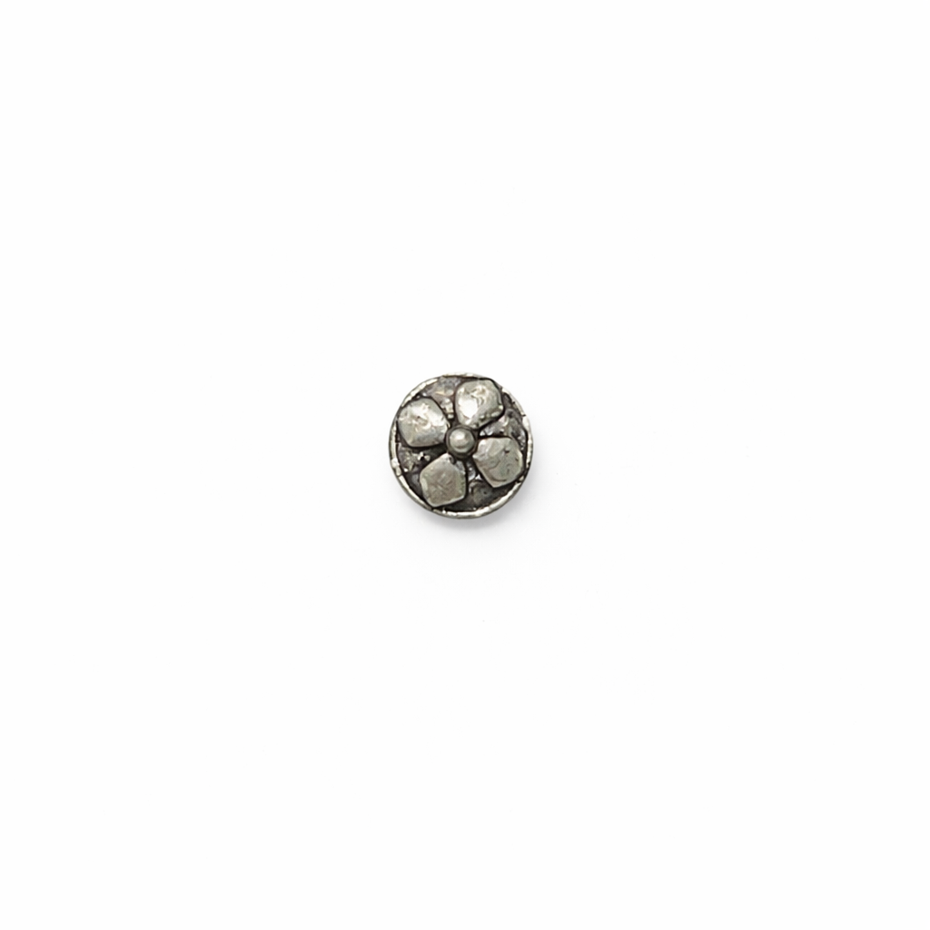 Silver Floral Nose Pin