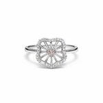 Load image into Gallery viewer, Blush Radiance Pink Silver Ring