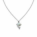 Load image into Gallery viewer, Silver Dolphin Pendant Necklace
