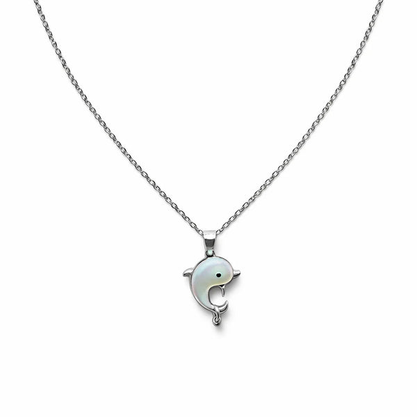 Silver Dolphin Pendant Necklace