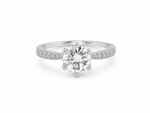 Load image into Gallery viewer, Classic Solitaire Pavé Ring