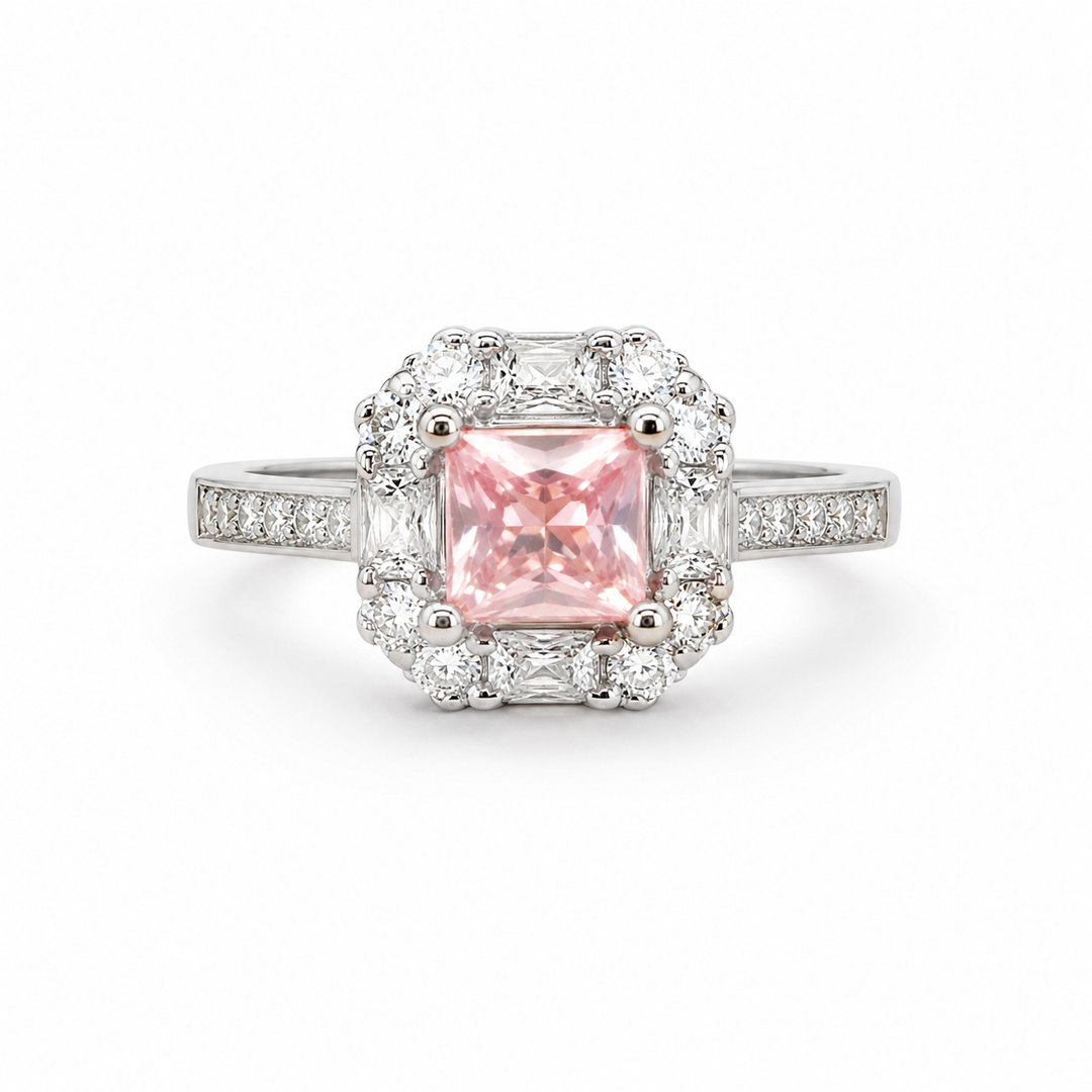 Blush Princess Halo Ring