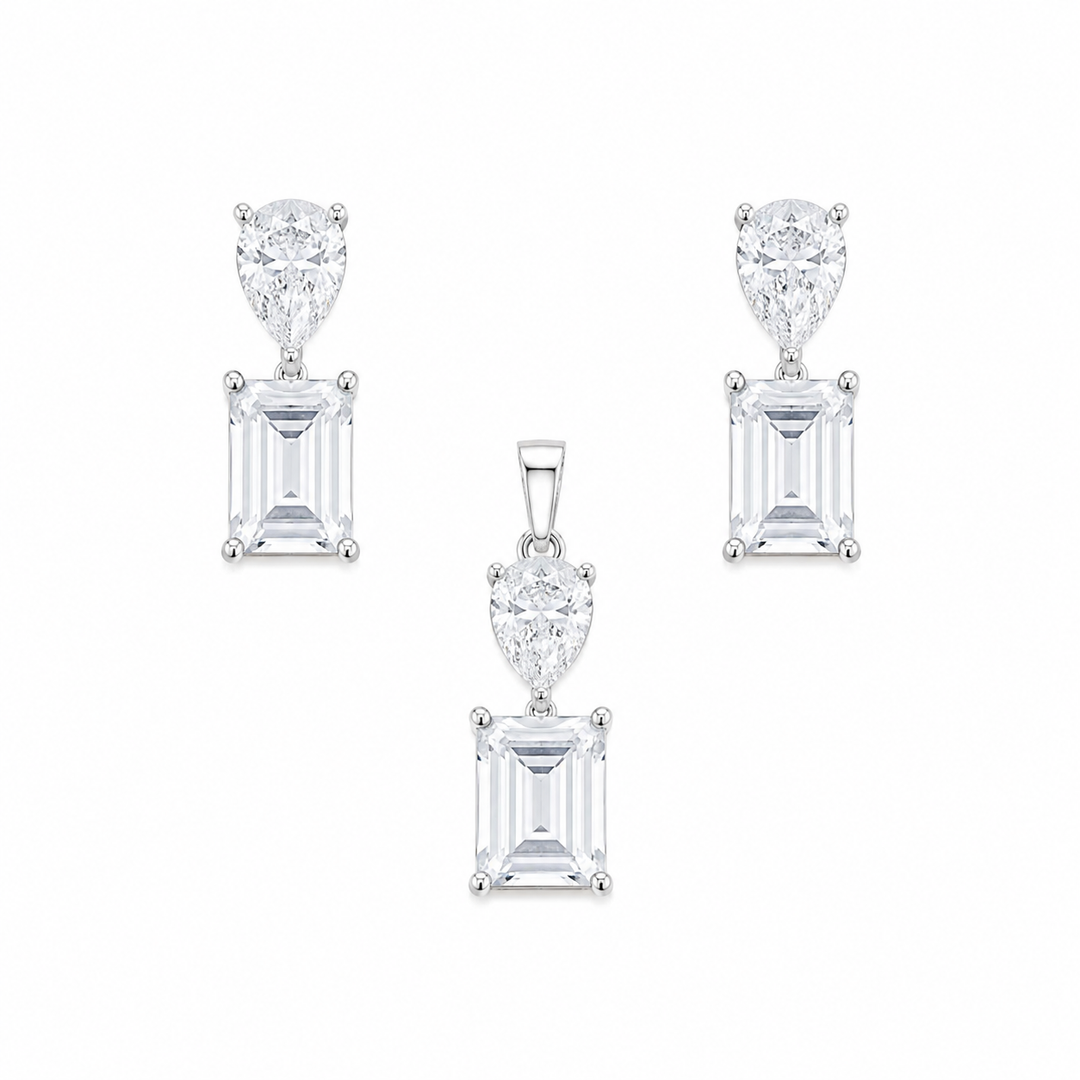 Drop Pendant & Earrings Set