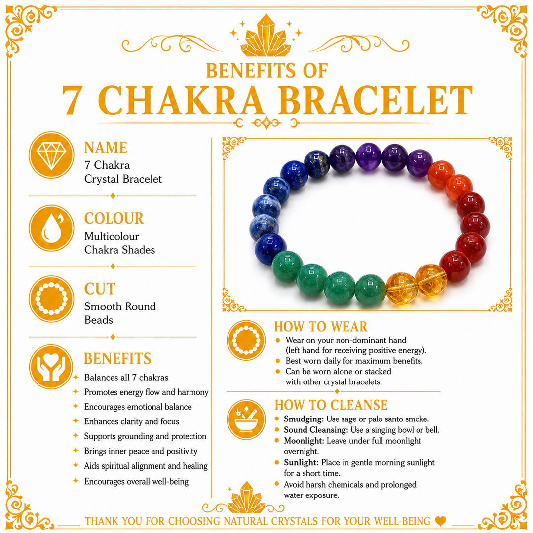 7 Chakra Crystal Bracelet