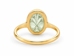 Load image into Gallery viewer, Carved Oval Prasiolite Statement Ring