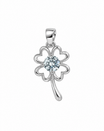 Load image into Gallery viewer, Lucky Clover Solitaire Pendant