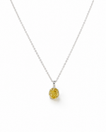 Load image into Gallery viewer, Yellow Solitaire Pendant Necklace