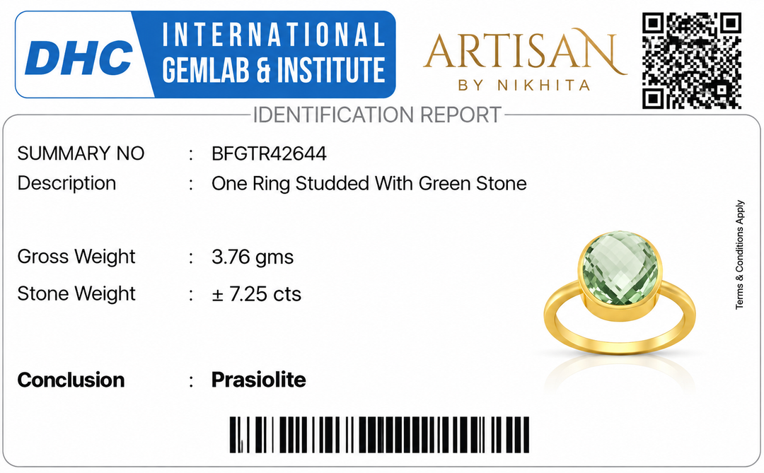 Prasiolite Oval Bezel Statement Ring
