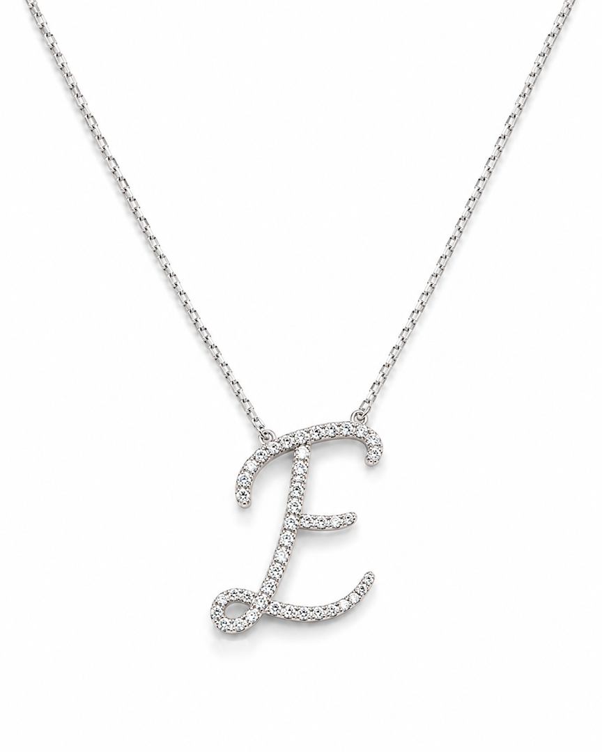 Crystal Initial E Necklace