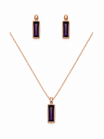Load image into Gallery viewer, Bar Rose Gold Sterling Silver Necklace