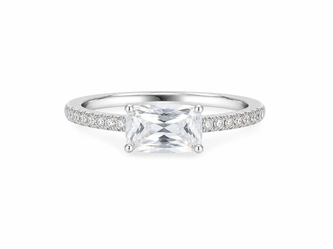 Radiant Cushion Solitaire Ring