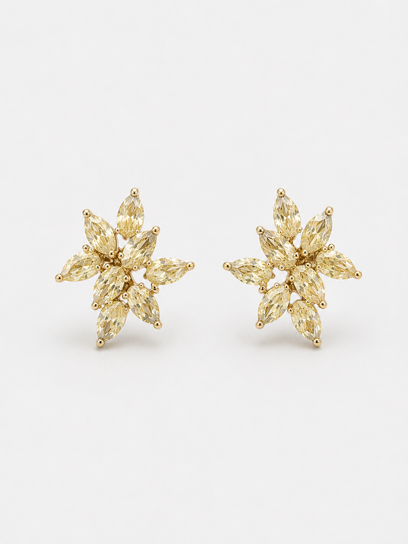 Citrine Petal Earrings