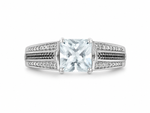 Load image into Gallery viewer, Princess-Cut Solitaire Ring