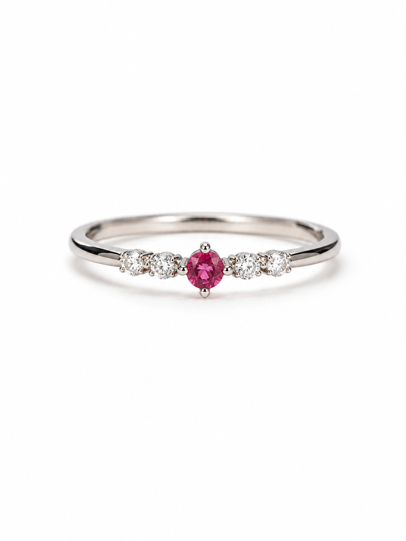 Pink Trio Sparkle Ring