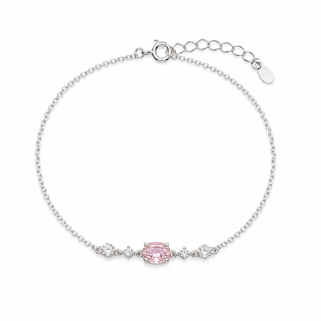 Blush Grace Silver Bracelet