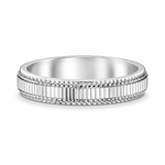 Load image into Gallery viewer, Textured Ribbed Silver Band Ring
