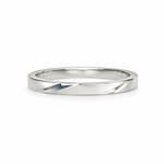 Load image into Gallery viewer, Minimal Diagonal Cut Silver Band