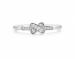 Load image into Gallery viewer, Infinity Sparkle Sterling Silver Ring