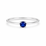Load image into Gallery viewer, Blue Solitaire Ring