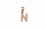 Load image into Gallery viewer, Personalized Initial "N" Sterling Silver Pendant