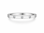 Load image into Gallery viewer, Minimal Bezel Set Zircon Band Ring