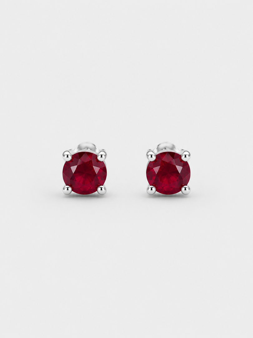 Crimson Spark Earrings