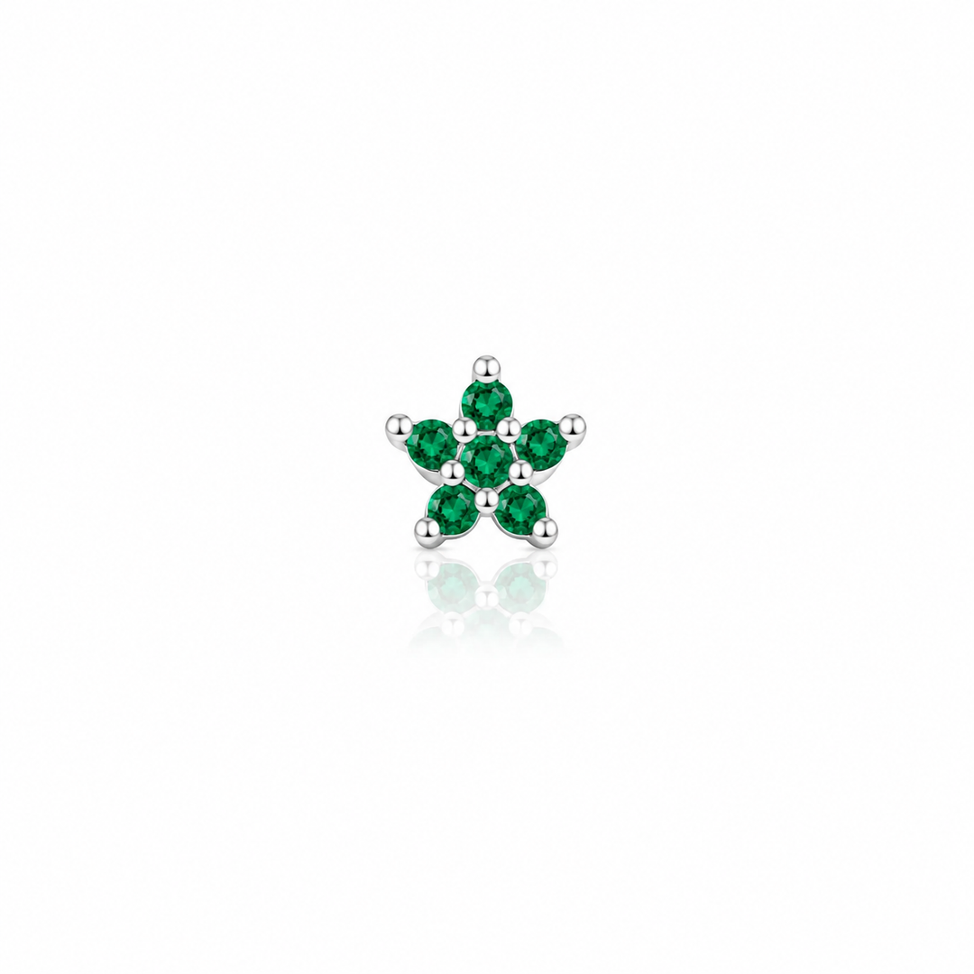 Blossom Sterling Silver Nose Pin