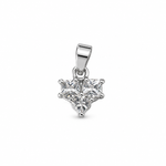 Load image into Gallery viewer, Trinity Princess Cut Zircon Pendant